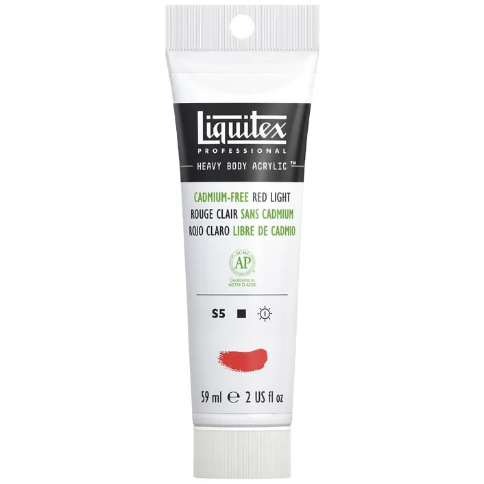 Liquitex Heavy Body Acrylic Paint 59ml S5 - Cadmium-Free Red Light