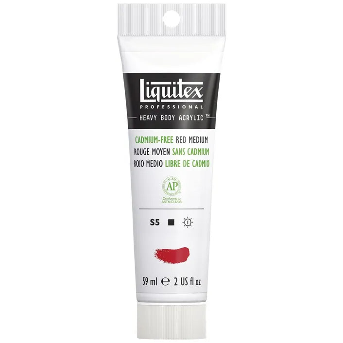 xx Liquitex Heavy Body Acrylic Paint 59ml S5 - Cadmium-Free Red Medium