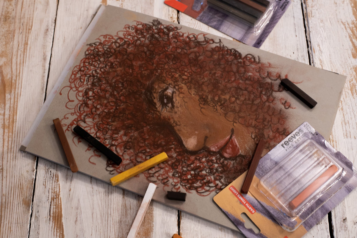 Reeves Fine Artist Pastels Earth Tones Dark Pk2