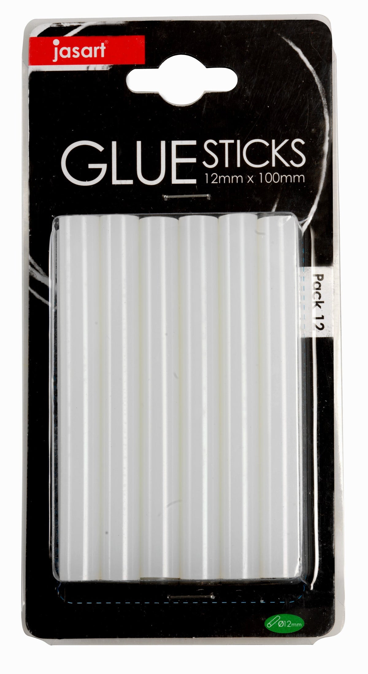 Jasart Hot Melt Glue Sticks 12MM Pk12
