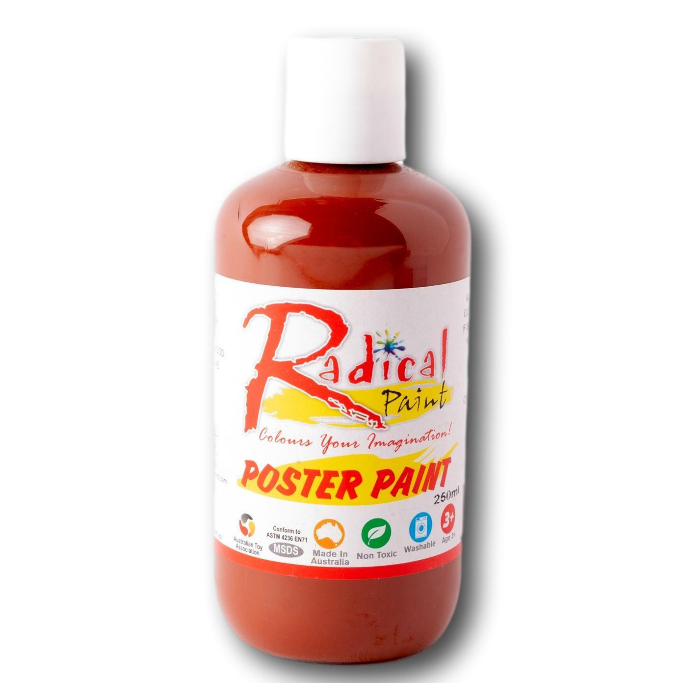 Radical Poster Paint Brown 250ml
