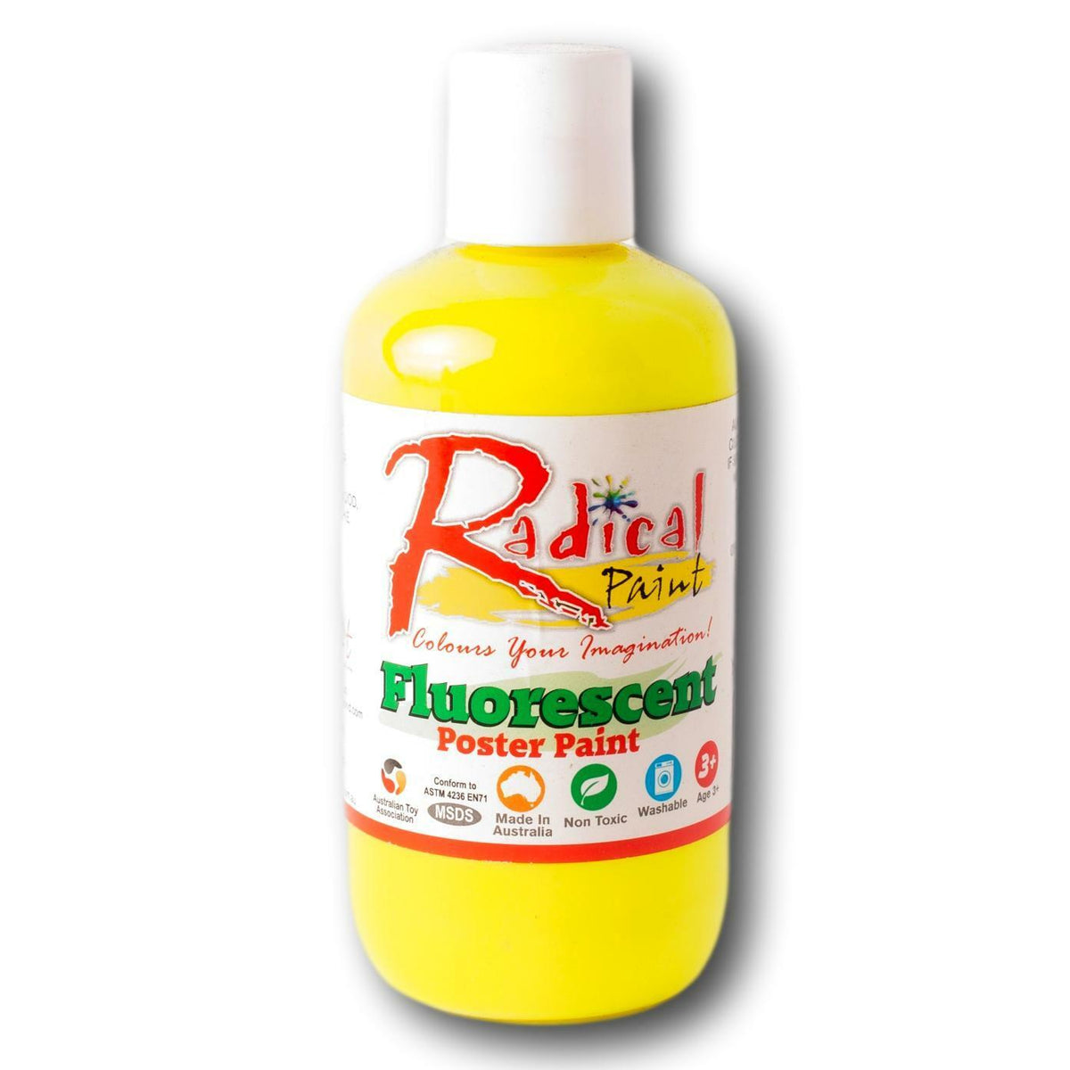 xx Radical Fluoro Poster Paint Yellow 250ml