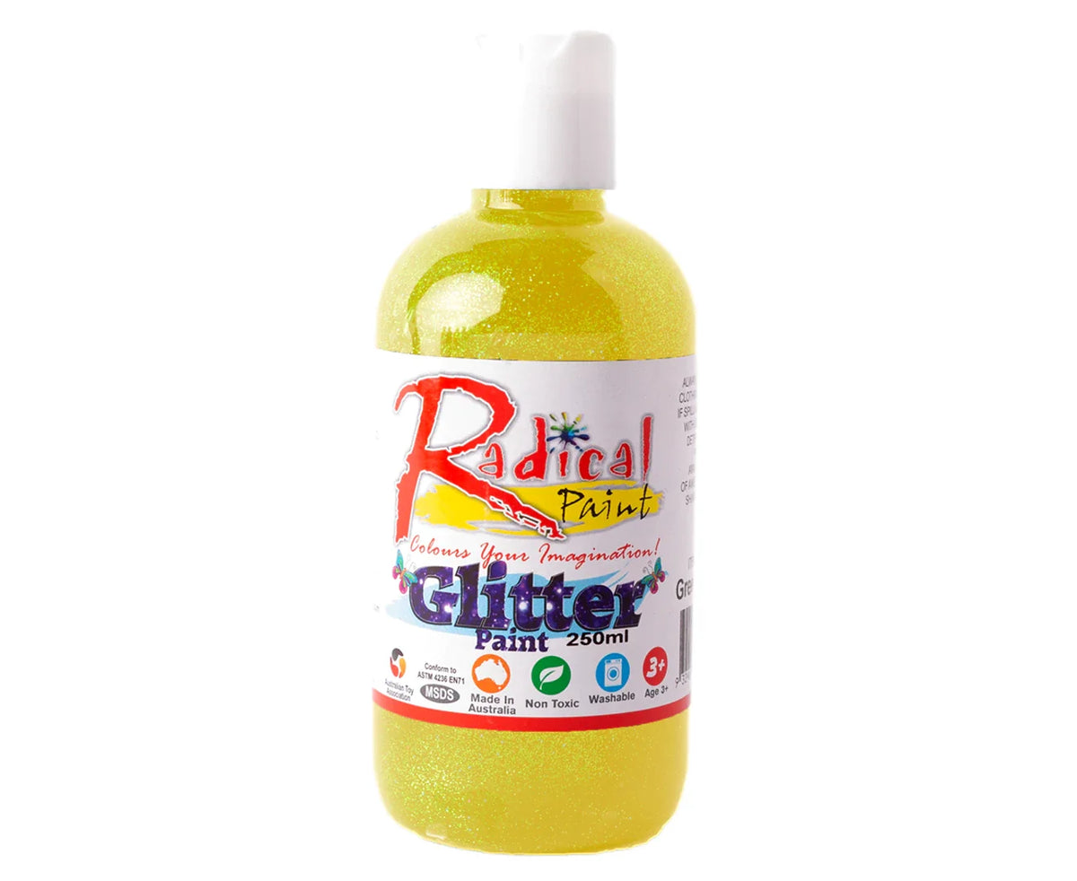 xx Radical Glitter Poster Paint Lemon 250ml