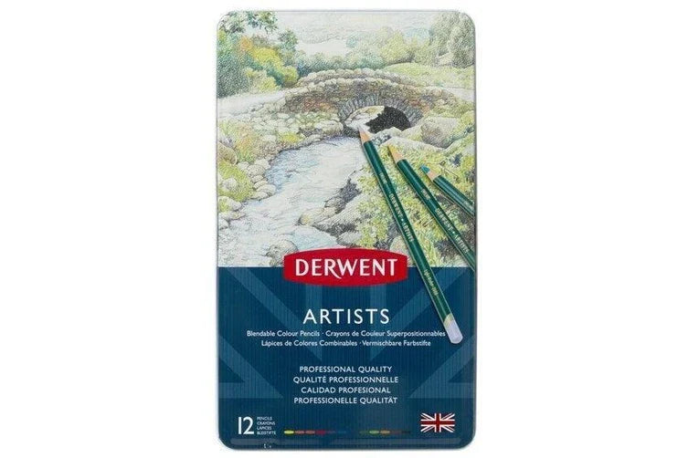 Derwent Artists Pencils Tin 12