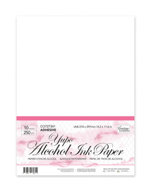 CC Alcohol Ink Adhesive White Synthetic Paper A4 Pk10