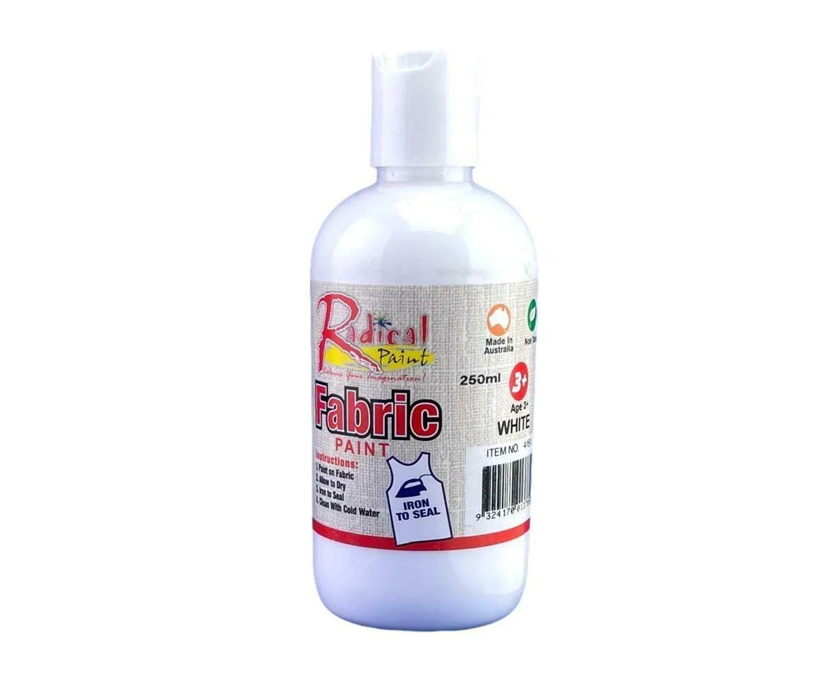 xx Radical Fabric Paint White 250ml