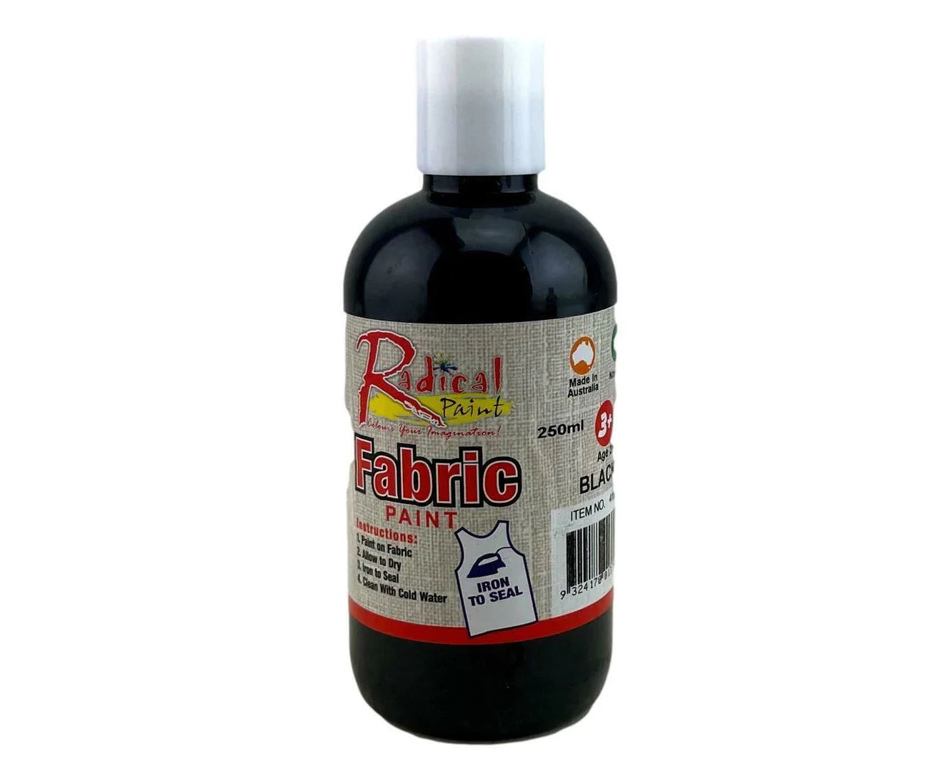 Radical Fabric Paint Black 250ml