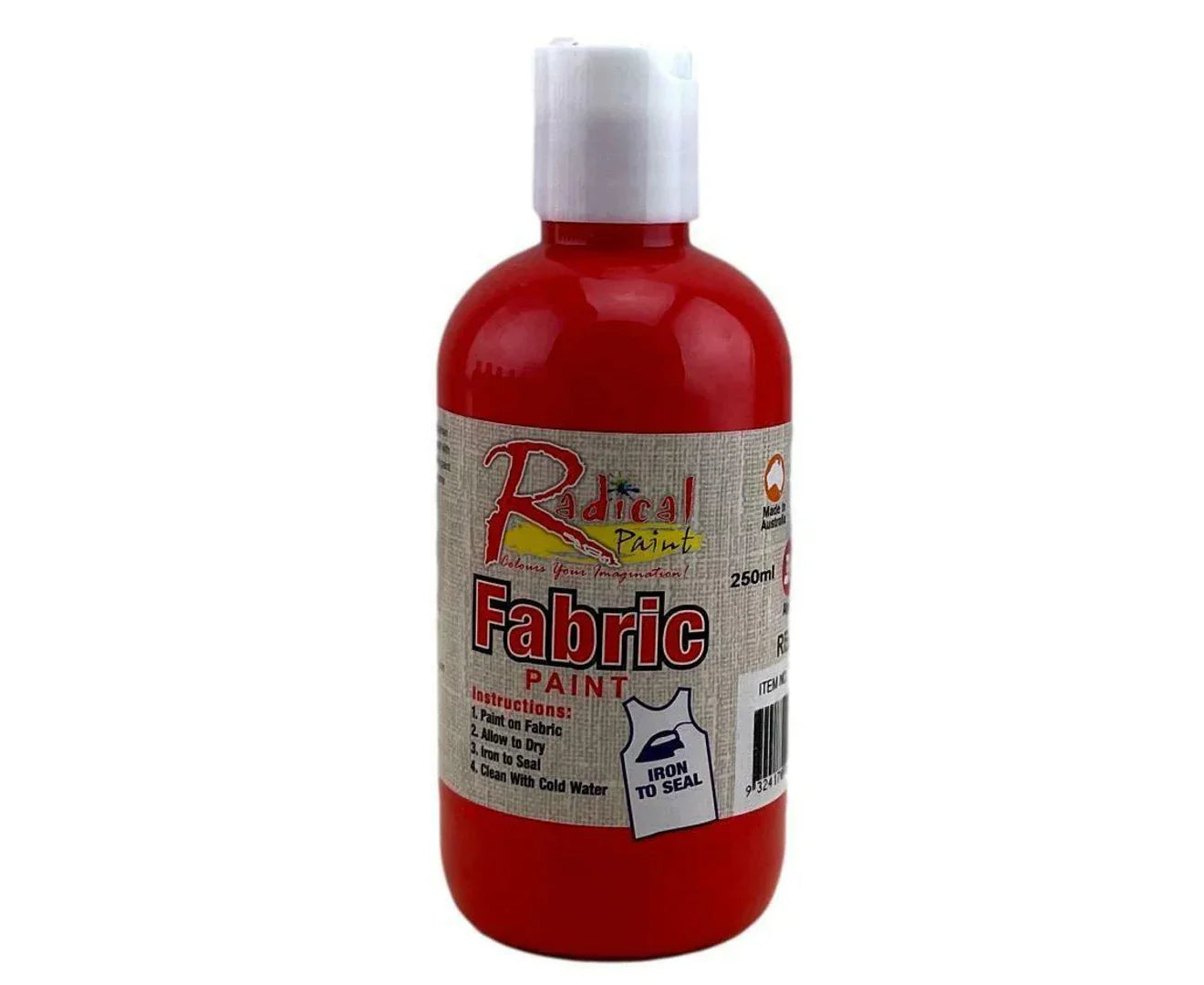 xx Radical Fabric Paint Red 250ml