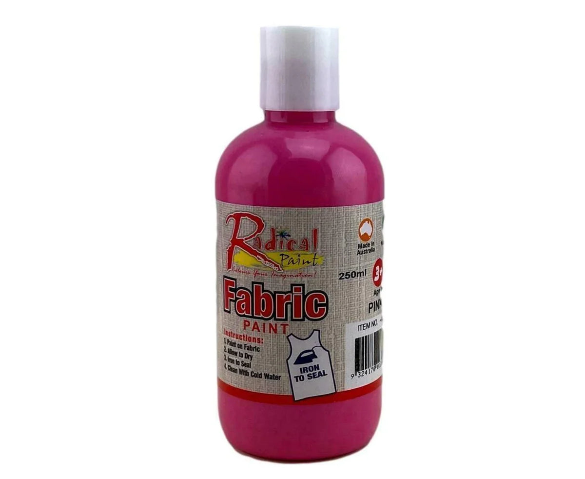 xx Radical Fabric Paint Pink 250ml
