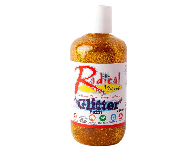 xx Radical Glitter Poster Paint Gold 250ml