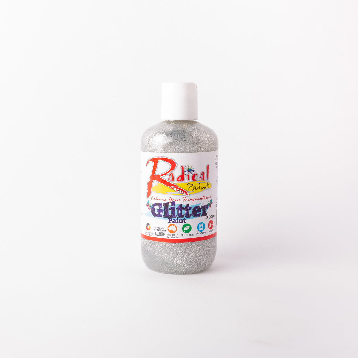 xx Radical Glitter Poster Paint Silver 250ml