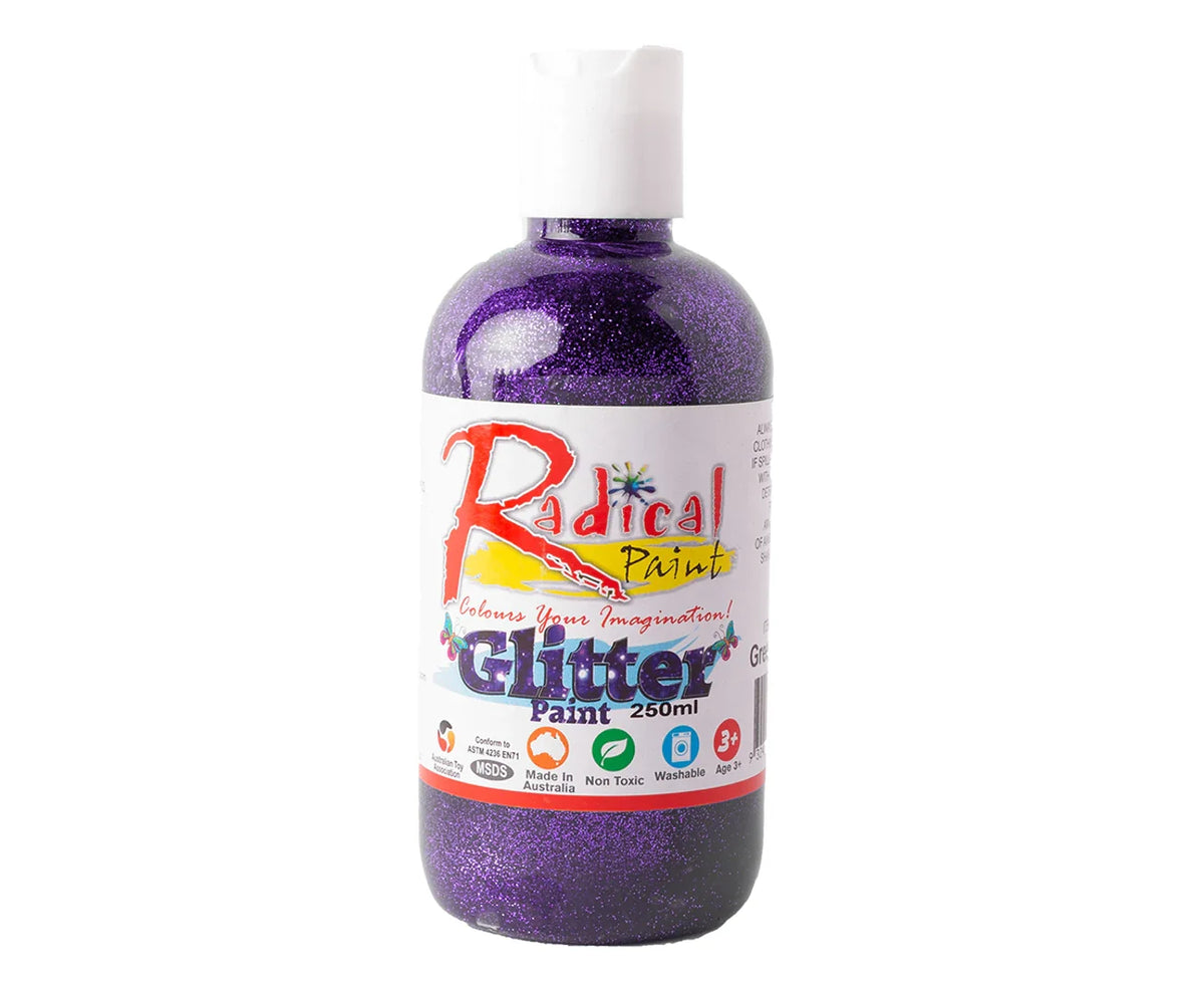 xx Radical Glitter Poster Paint Violet 250ml