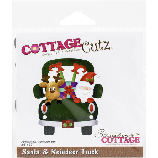 Cottage Cutz Santa & Reindeer Truck Die