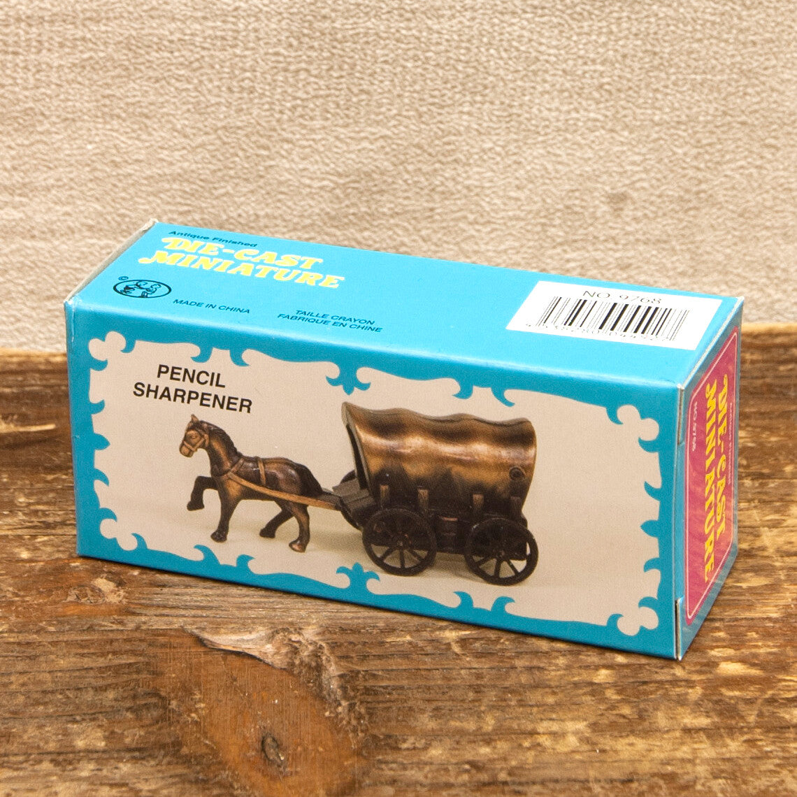 COVERED WAGON Novelty Antique Pencil Sharpener