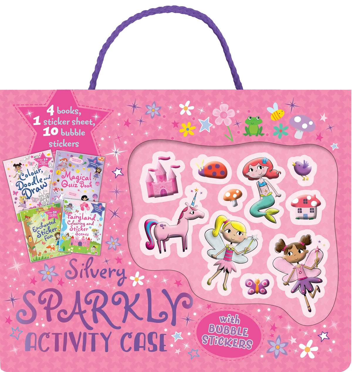 Bubble Sticker Activity Case - Silvery Sparkly