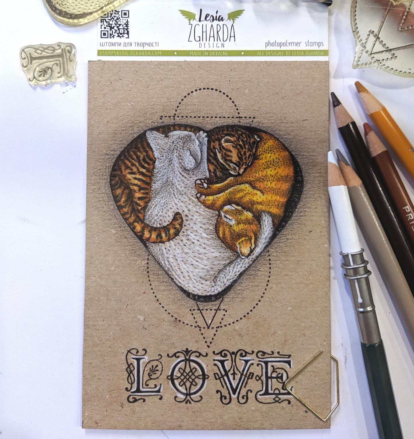 Lesia Zgharda Stamp Set Classic Alphabet