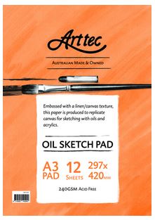 Arttec Oil Sketch Pad A3 12 Sheet