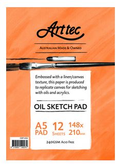 Arttec Oil Sketch Pad A5 12 Sheet