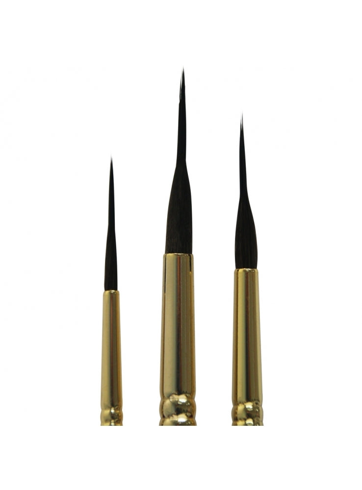 Mont Marte Paint Brush Set - Fat Liner Taklon/Squirrel Sizes 16/10/6