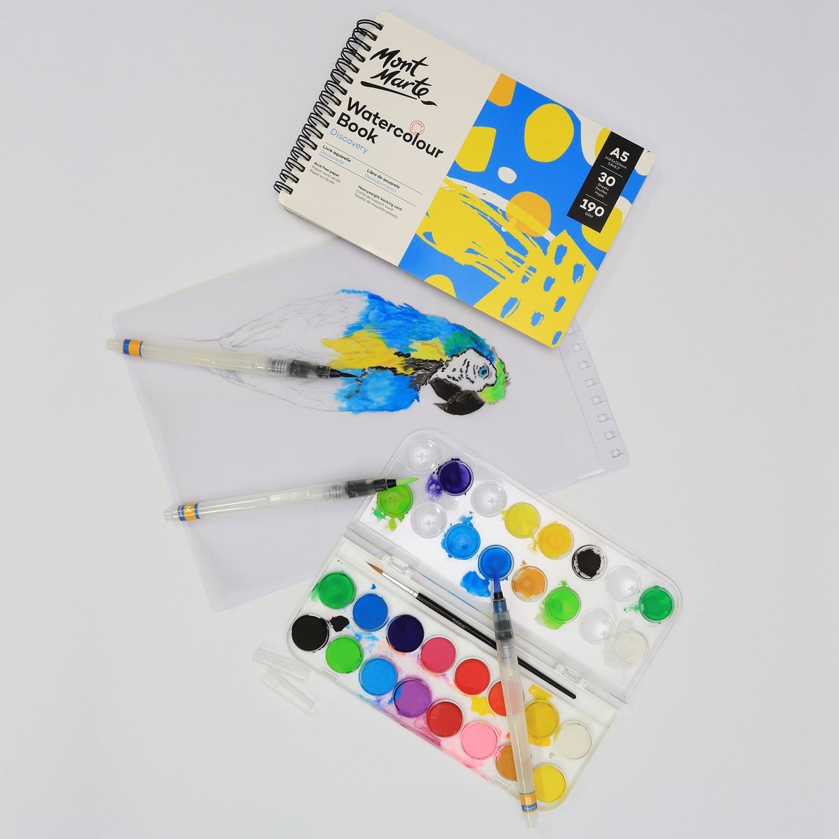 Mont Marte Signature Waterbrush Set 3 Piece Fine/ Medium/ Broad