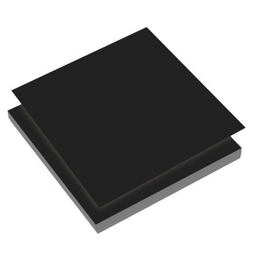 CC 12x12in BLACK Smooth Cardstock - 300gsm - 100 sheets