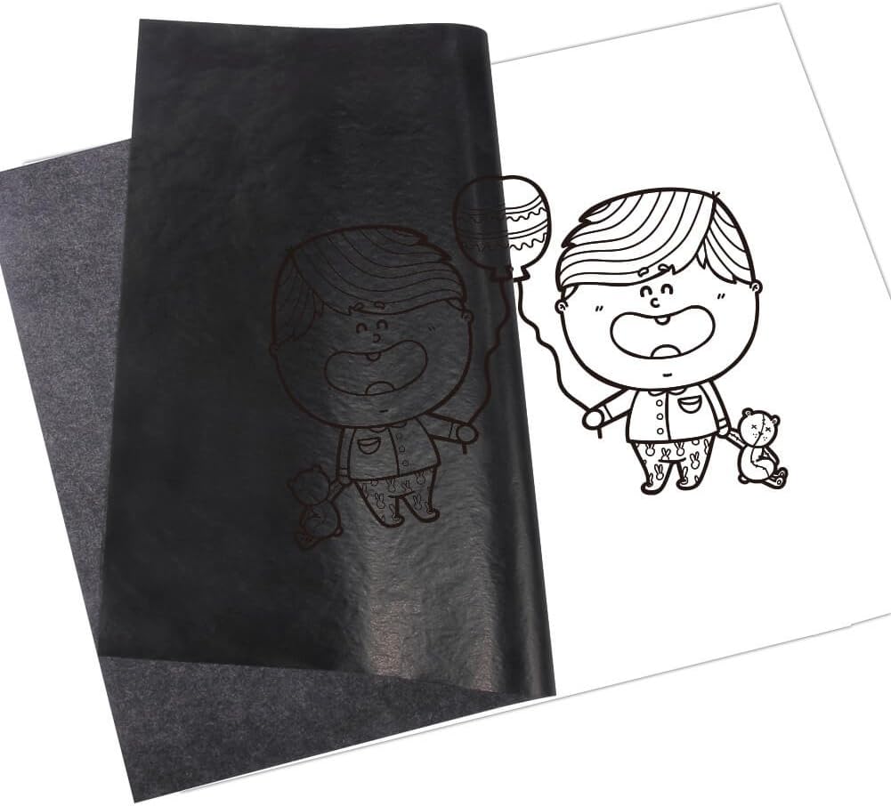 MACS Graphite-Transfer Paper A4 Pk10 BLACK