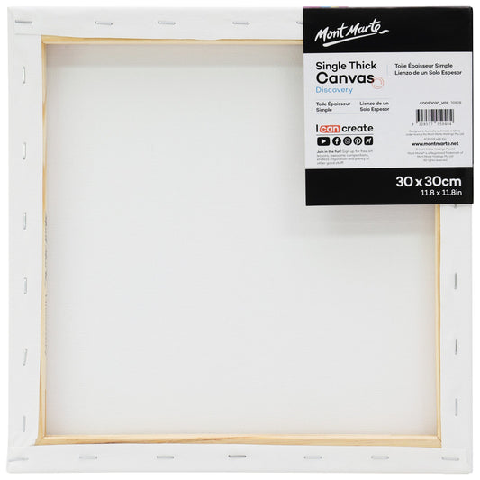 Mont Marte Discovery Canvas Single Thick 30 x 30cm