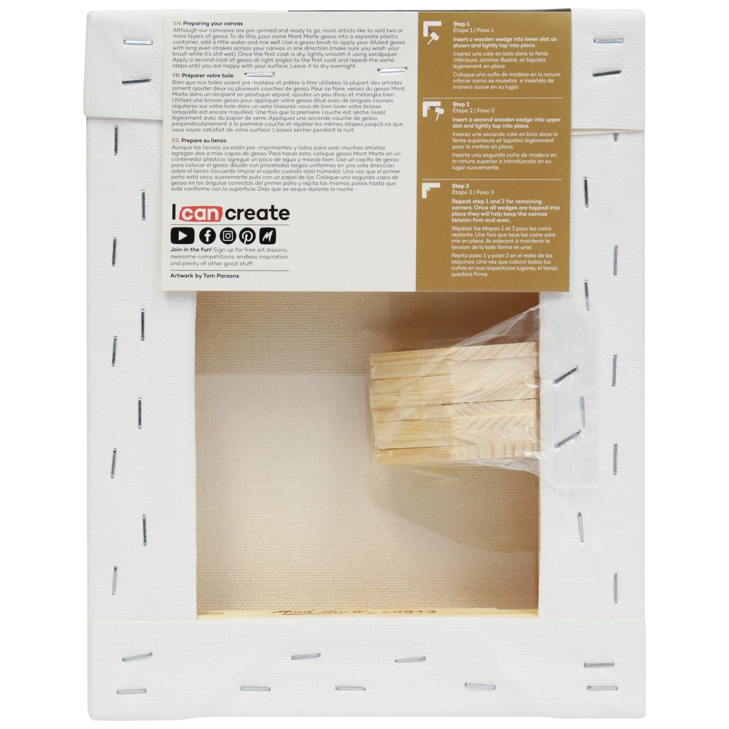 Mont Marte Premium Canvas Double Thick 8" x 10" - 20.3 x 25.4cm