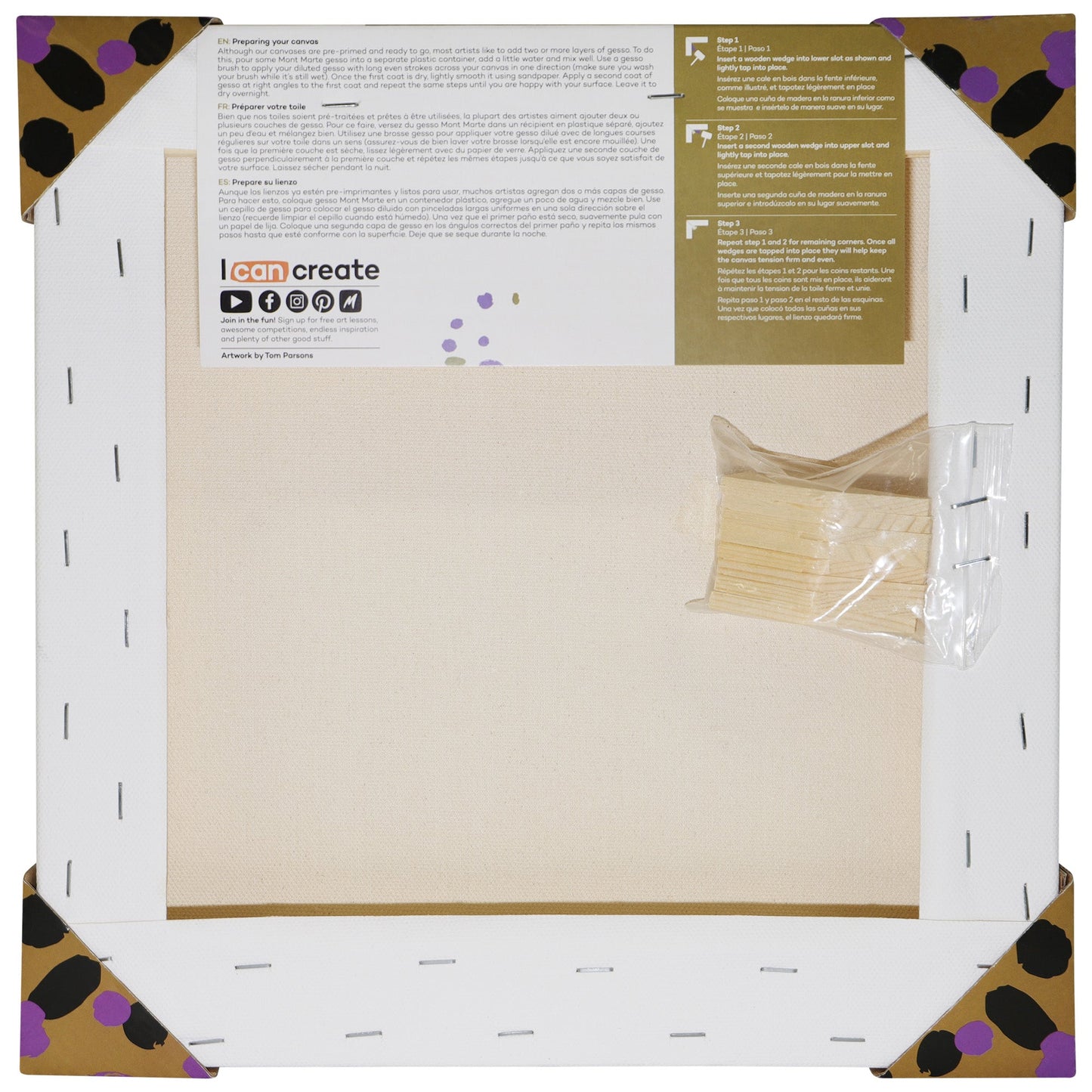 Mont Marte Premium Canvas Double Thick 12" x 12" - 30.5 x 30.5cm