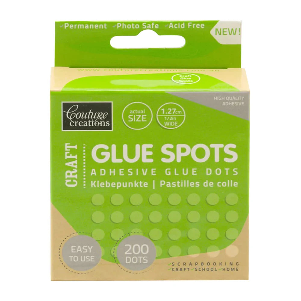 CC Large Adhesive Glue Spots 1.27cm (1/2 inch)