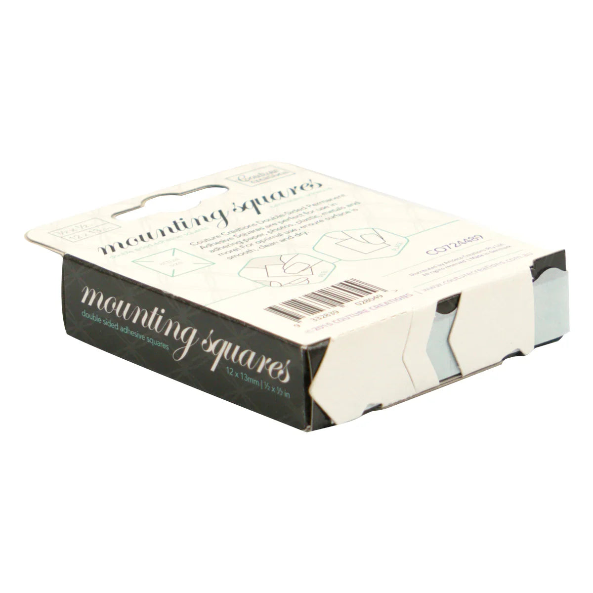 CC Adhesive - Mounting Squares - White Permanent (500)
