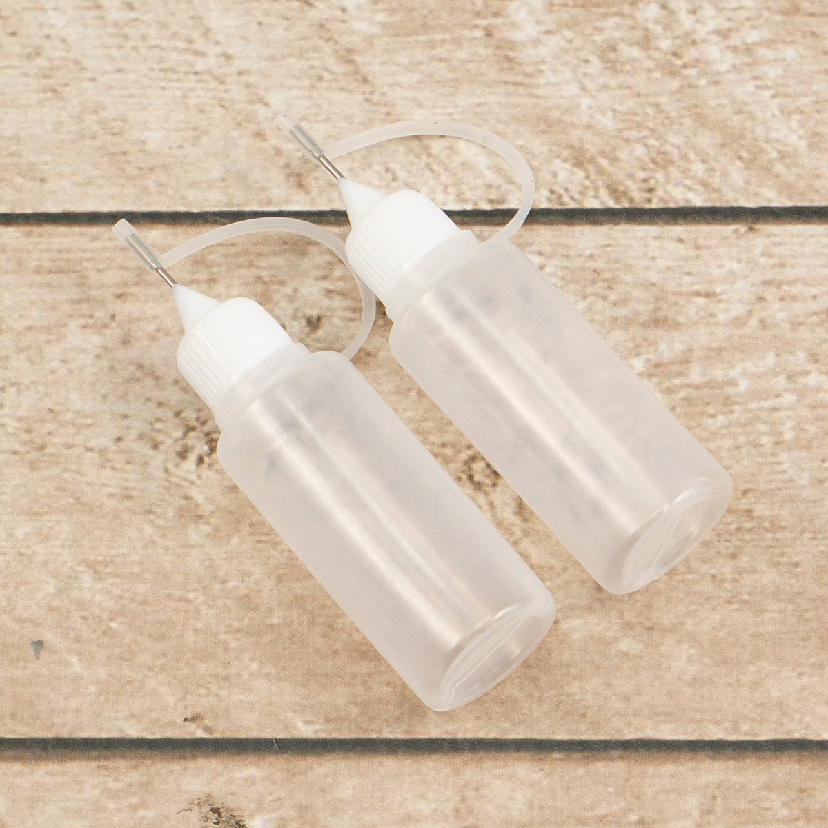 Applicator Bottles - 20ml with rustproof precision tip and cover (2pc)