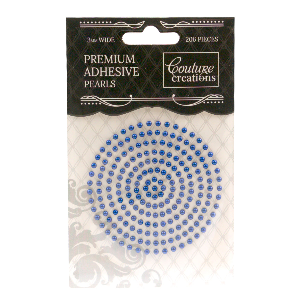 CC Pearls 3mm Adhesive - Midnight Blue 206pce