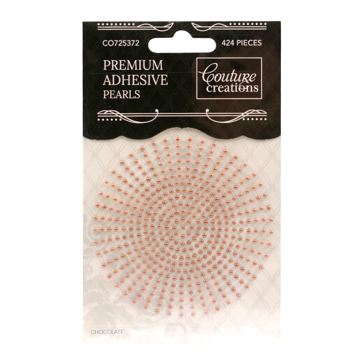 CC Pearls 2mm Adhesive - Chocolate 424pce