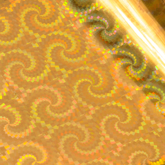 CC GoPress Heat Activated Foil GOLD (IRIDESCENT SPIRAL pattern)