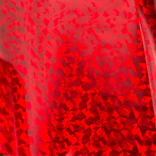 CC GoPress Heat Activated Foil RED (IRIDESCENT TRIANGULAR PATTERN)