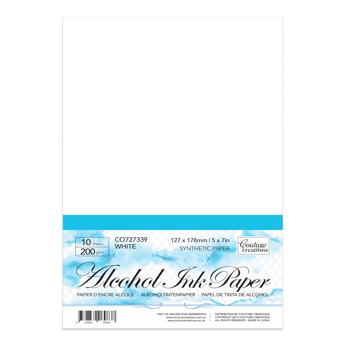 Synthetic Paper - White 5 x 7in - 200gsm (10 sheets per pack)
