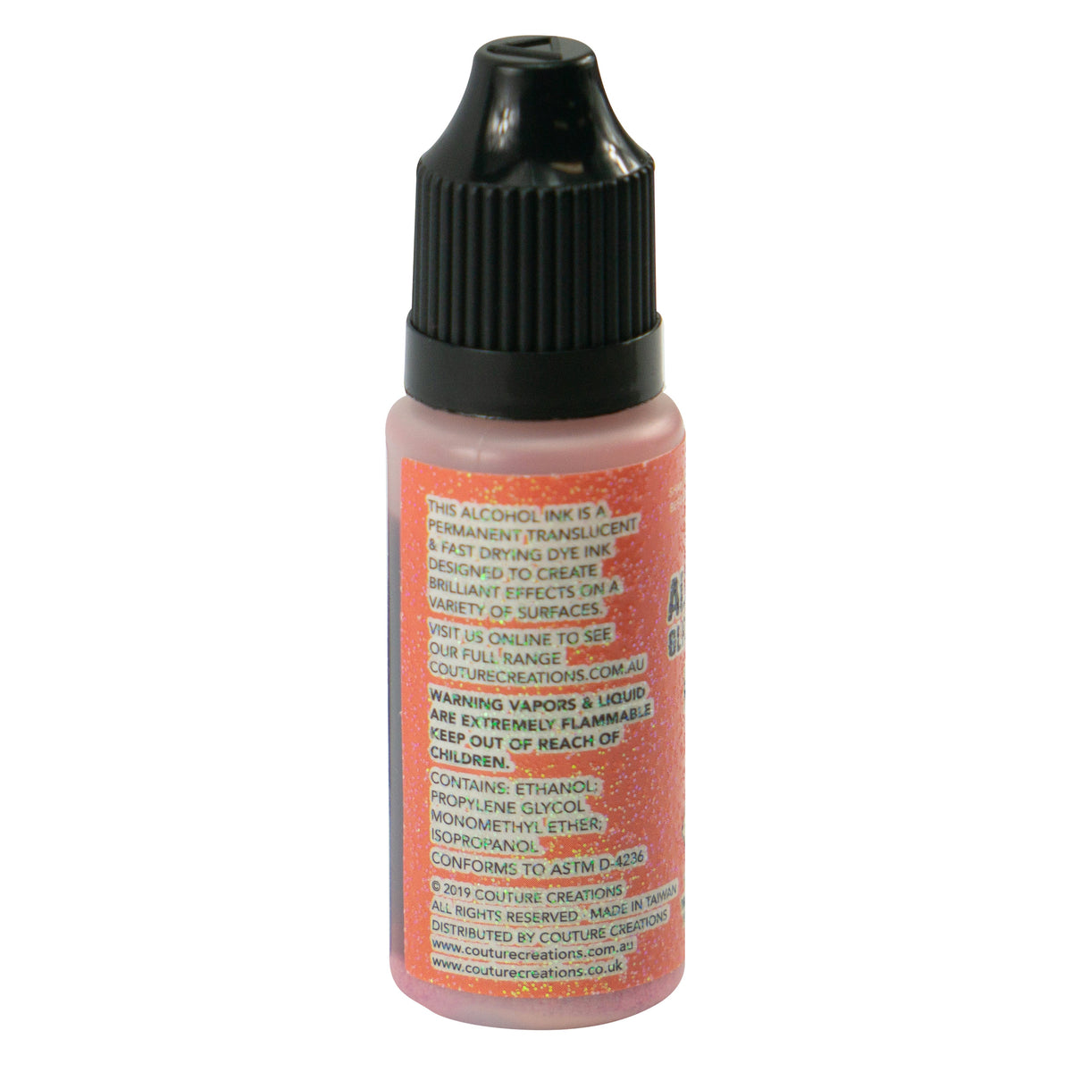 CC Alcohol Ink Glitter Accents Peach 12ml