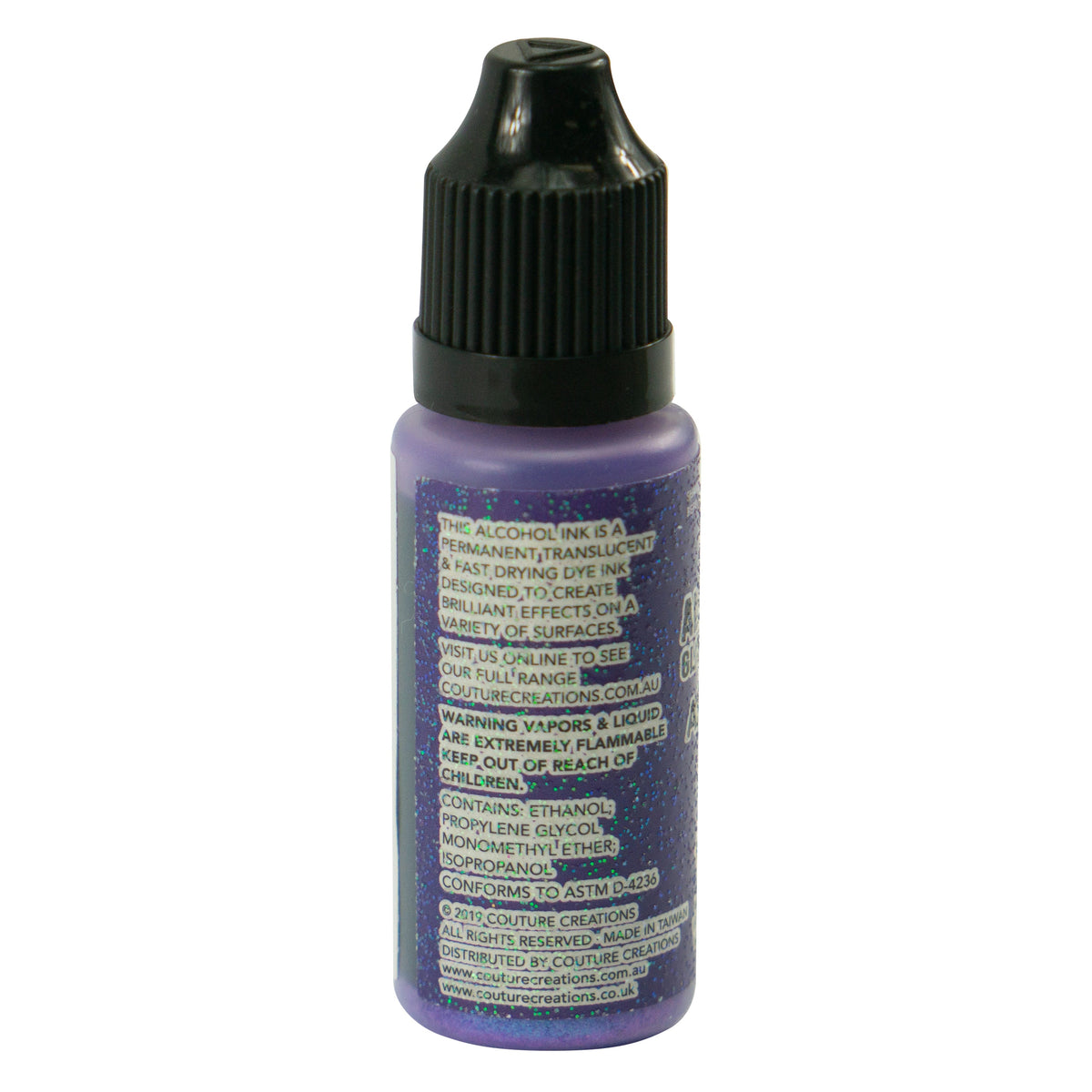 CC Alcohol Ink Glitter Accents Amethyst 12ml