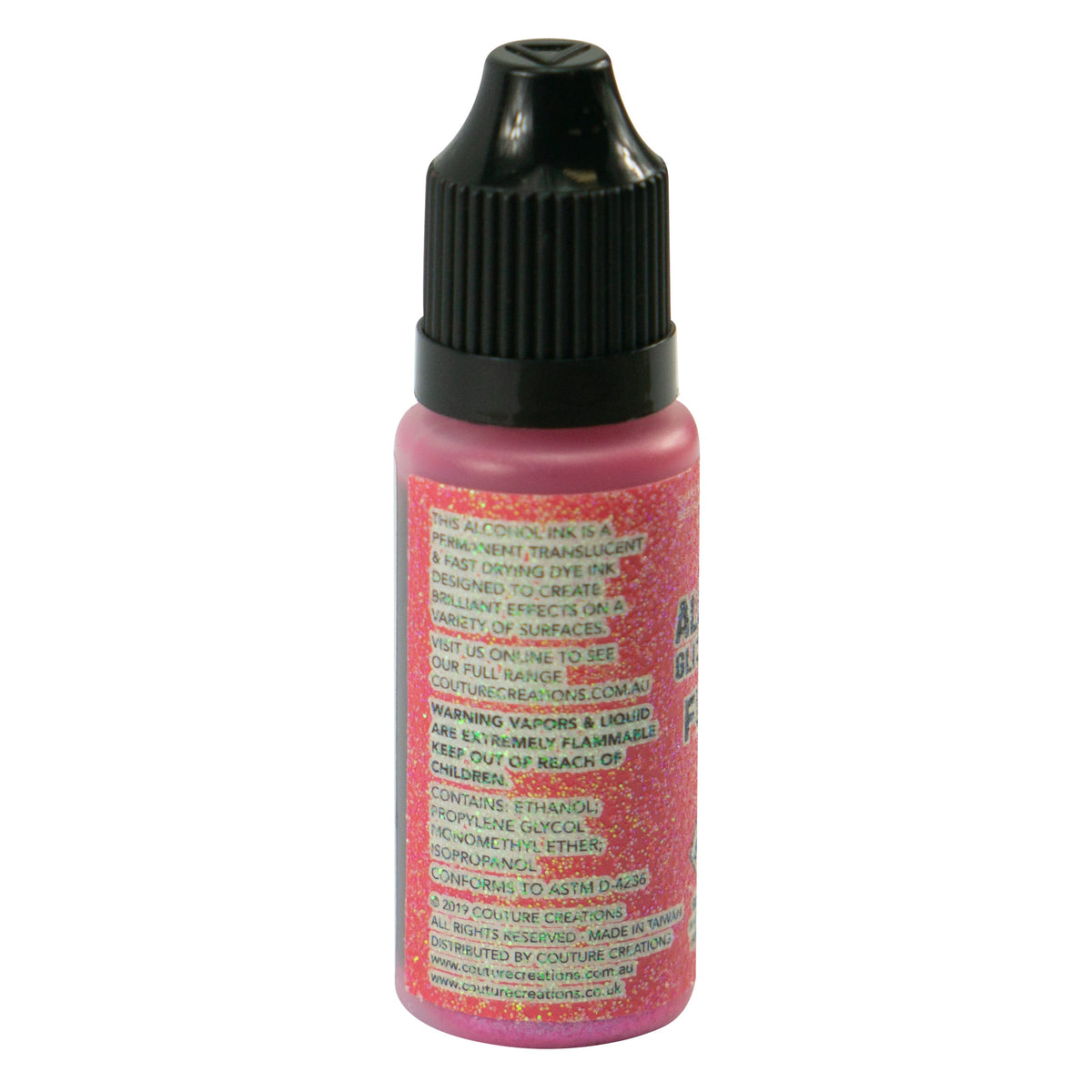 CC Alcohol Ink Glitter Accents Fuchsia 12ml