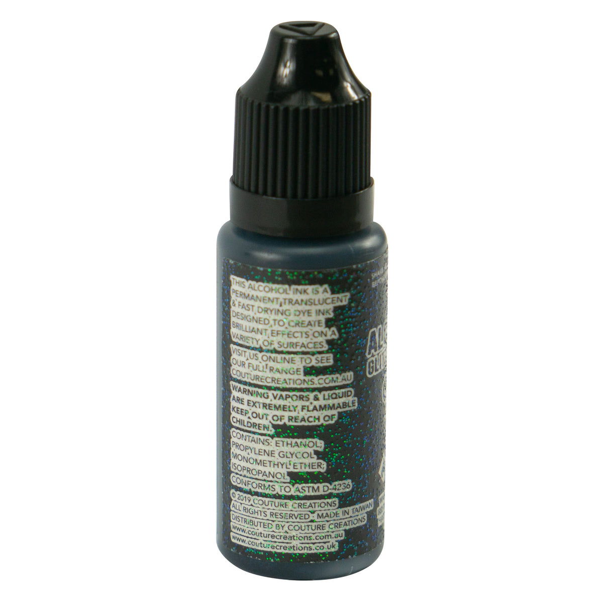 CC Alcohol Ink Glitter Accents Onyx 12ml