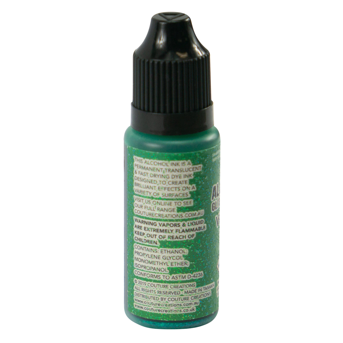 CC Alcohol Ink Glitter Accents Verdant 12ml