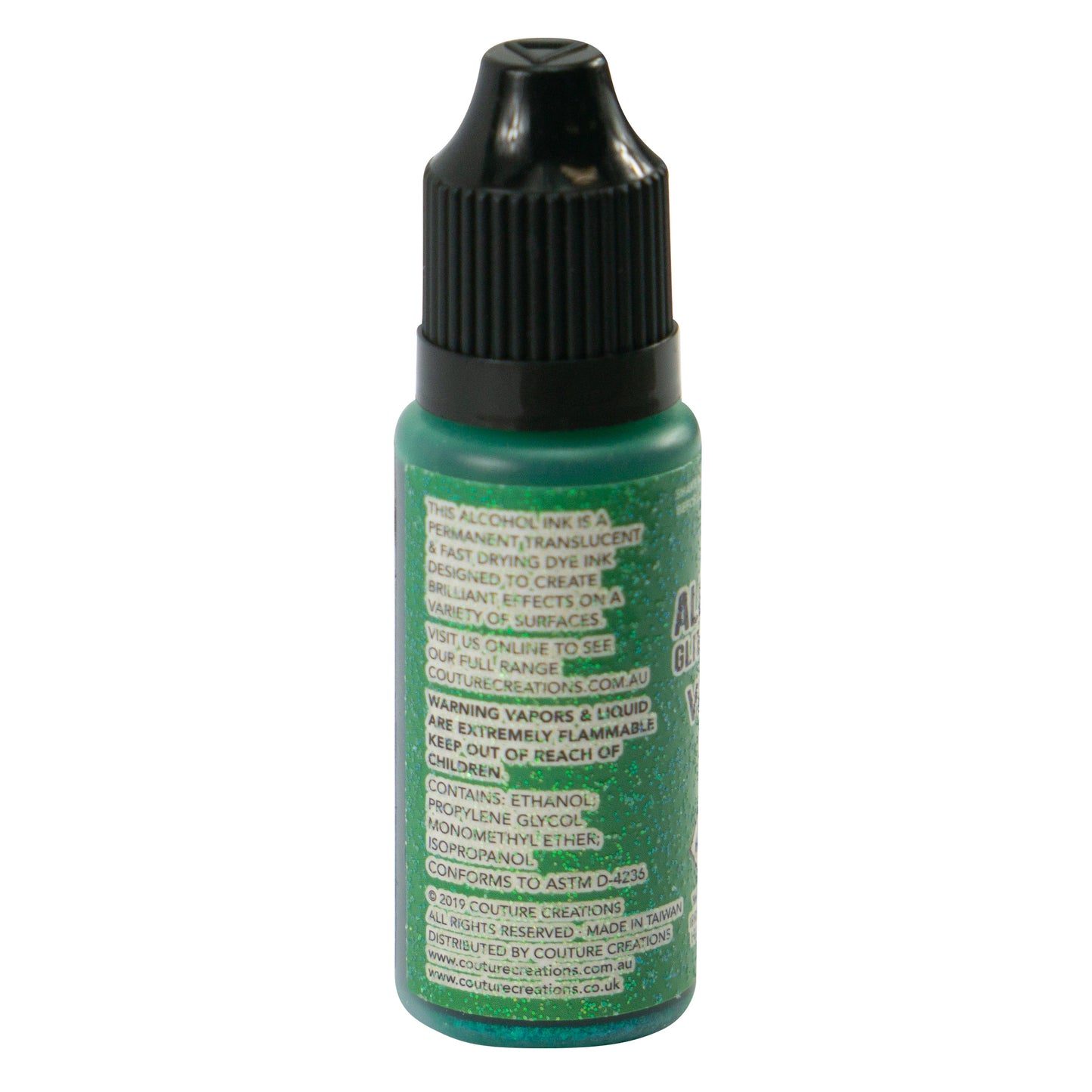CC Alcohol Ink Glitter Accents Verdant 12ml