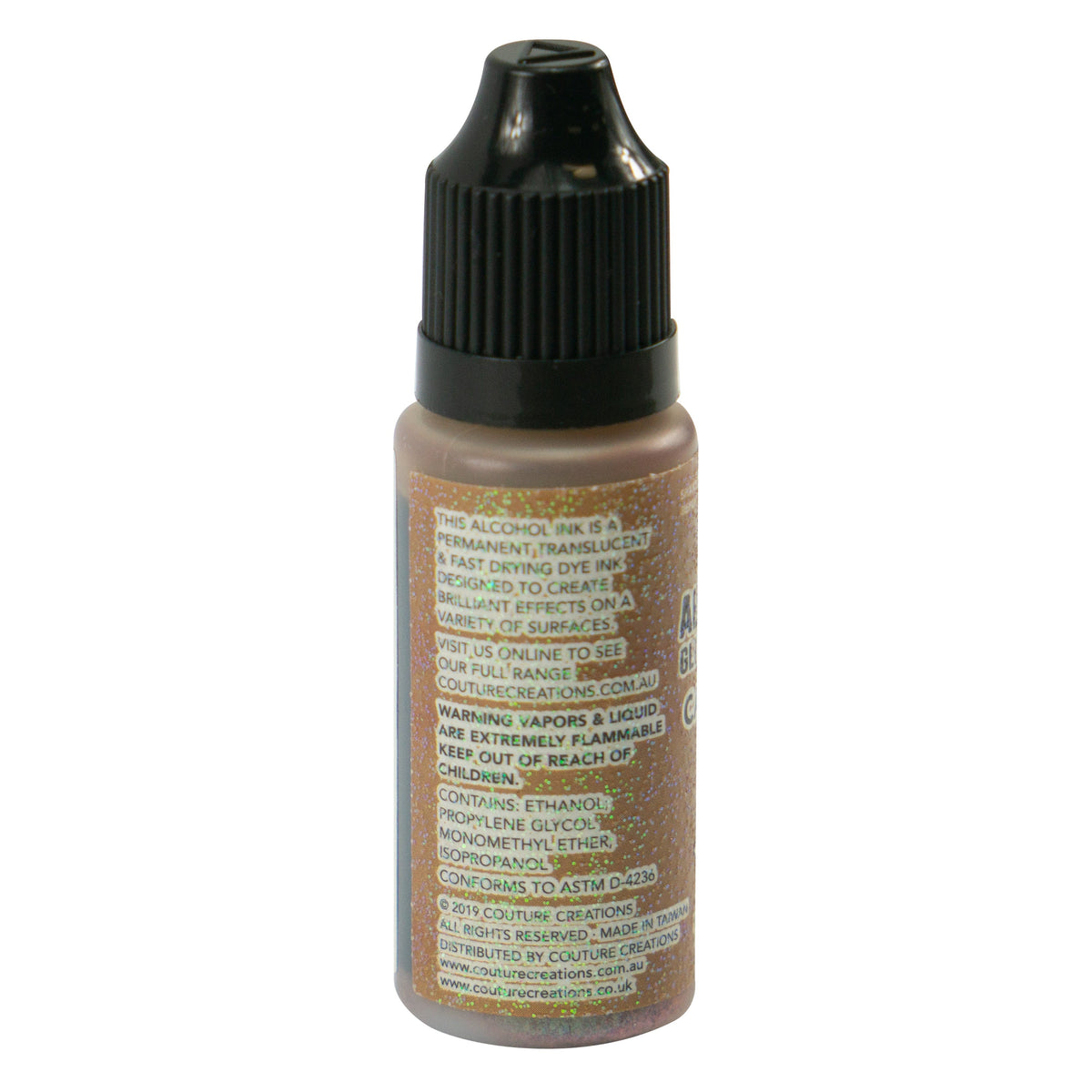 CC Alcohol Ink Glitter Accents Cappucino 12ml