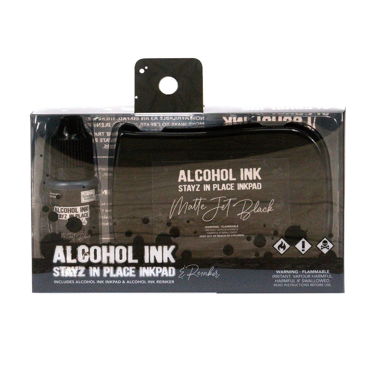 Stayz in Place Alcohol Ink Pad w/Reinker Matte Jet Black