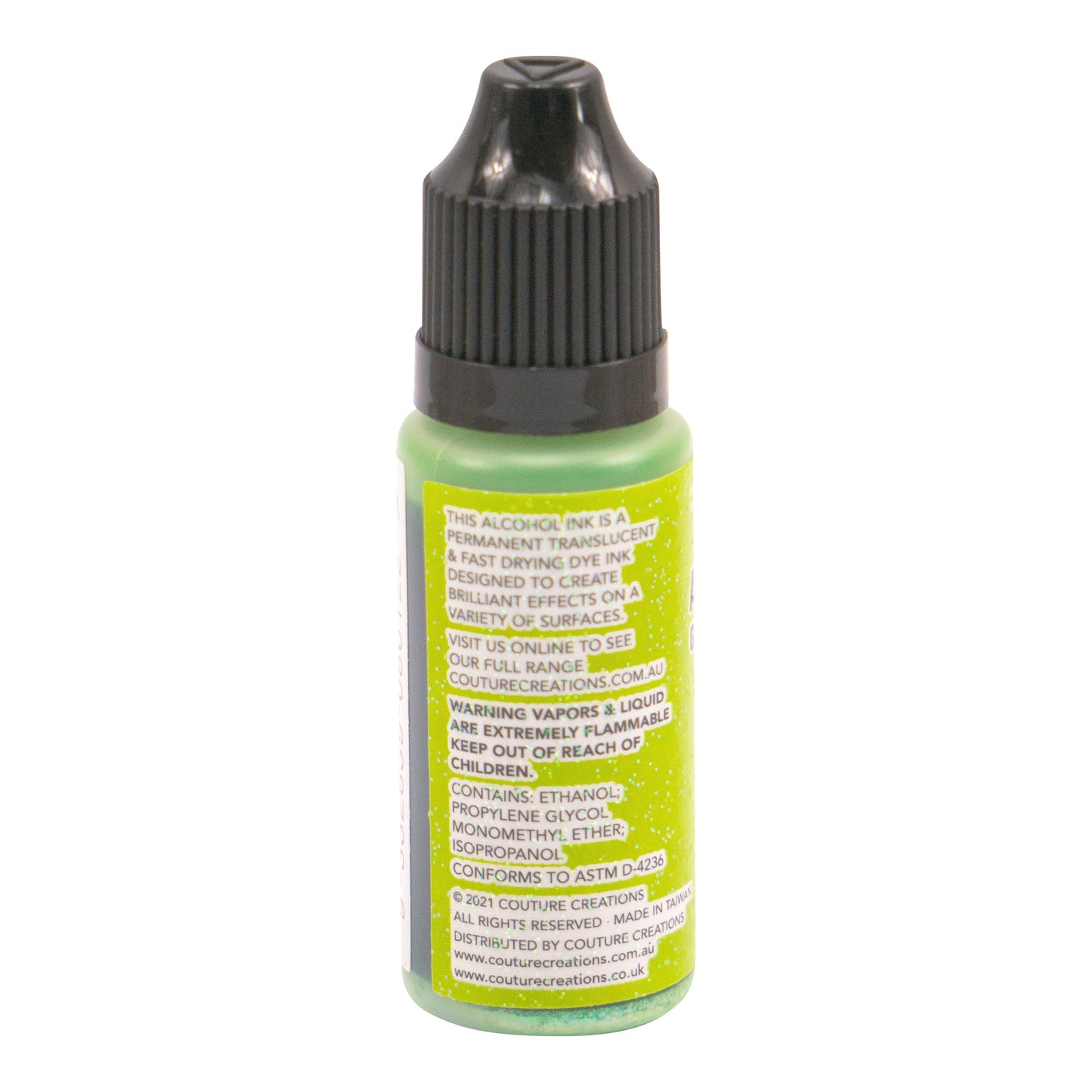 CC Alcohol Ink Glitter Accents Apple 12ml