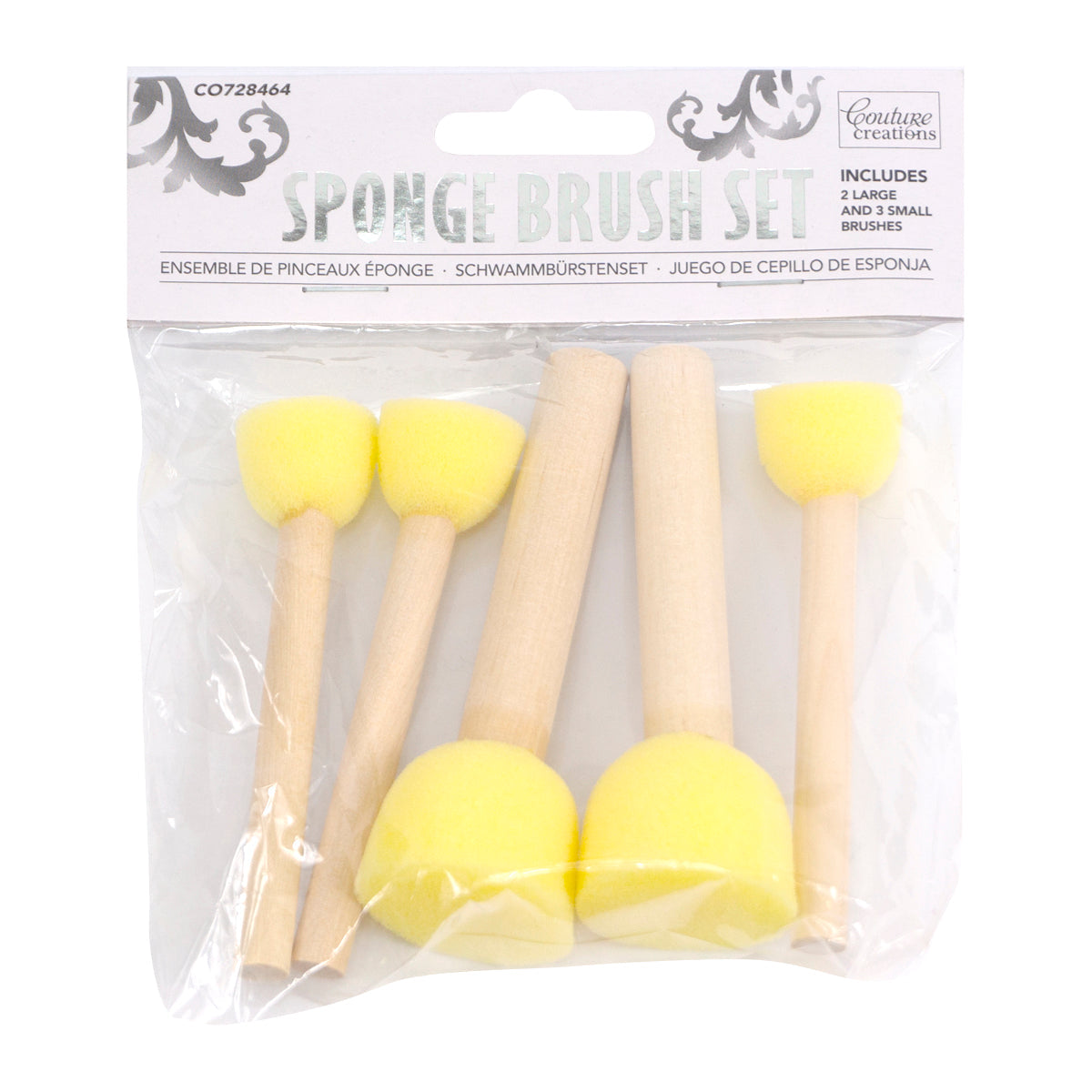 CC Sponge Brush Daubers (2 Lge & 3 Sml)