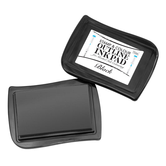 Black - Stamp and Colour Outline Ink Pad