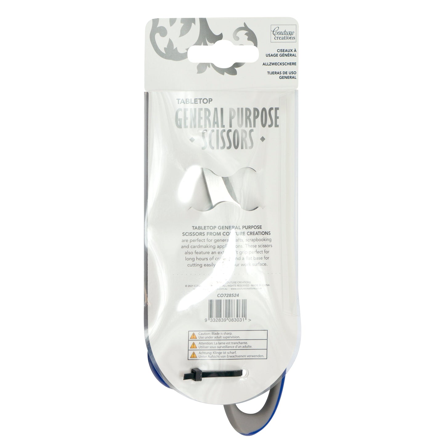 Tabletop General Purpose Scissors (21 cm / 8.27 inch Stainless Steel Blade)