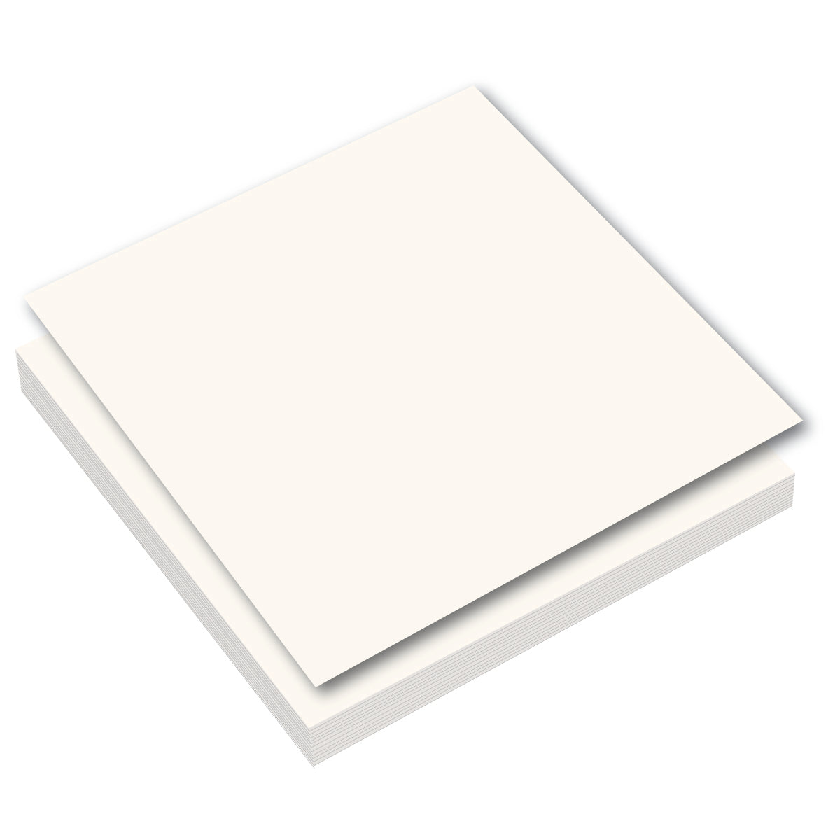 Ivory smooth 12 x 12in cardstock - 280gsm - 50 sheets